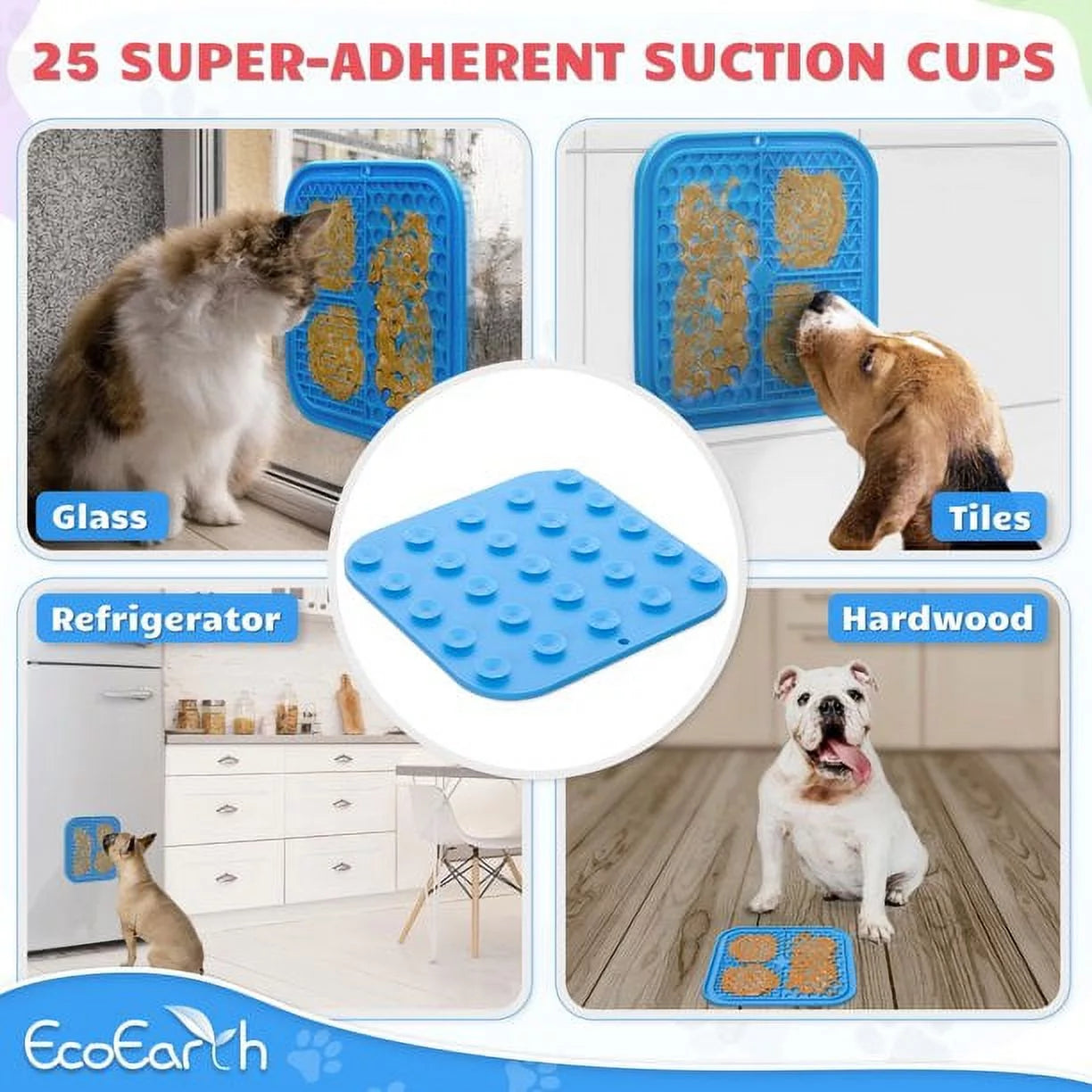 Dog & Cat Slow Feeder Lick Mats Set