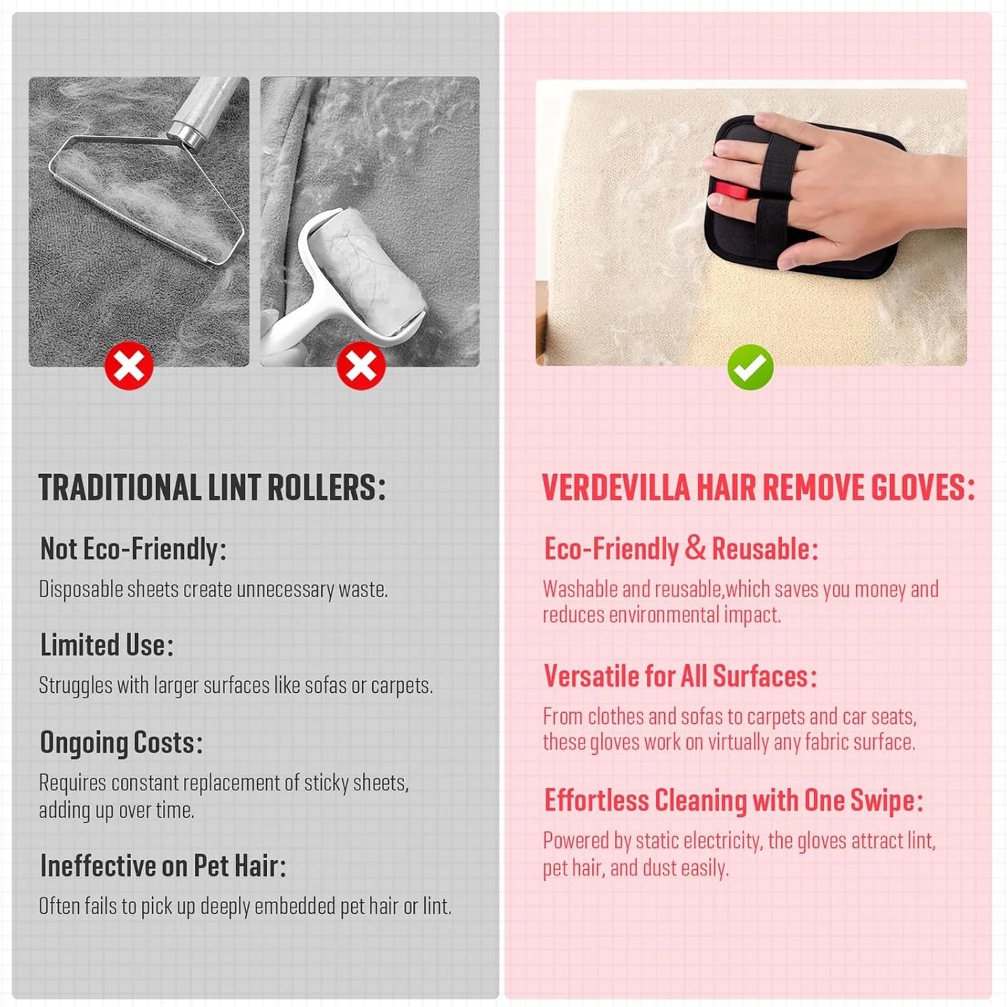 , Pet Hair Remover Tool for Clothing,