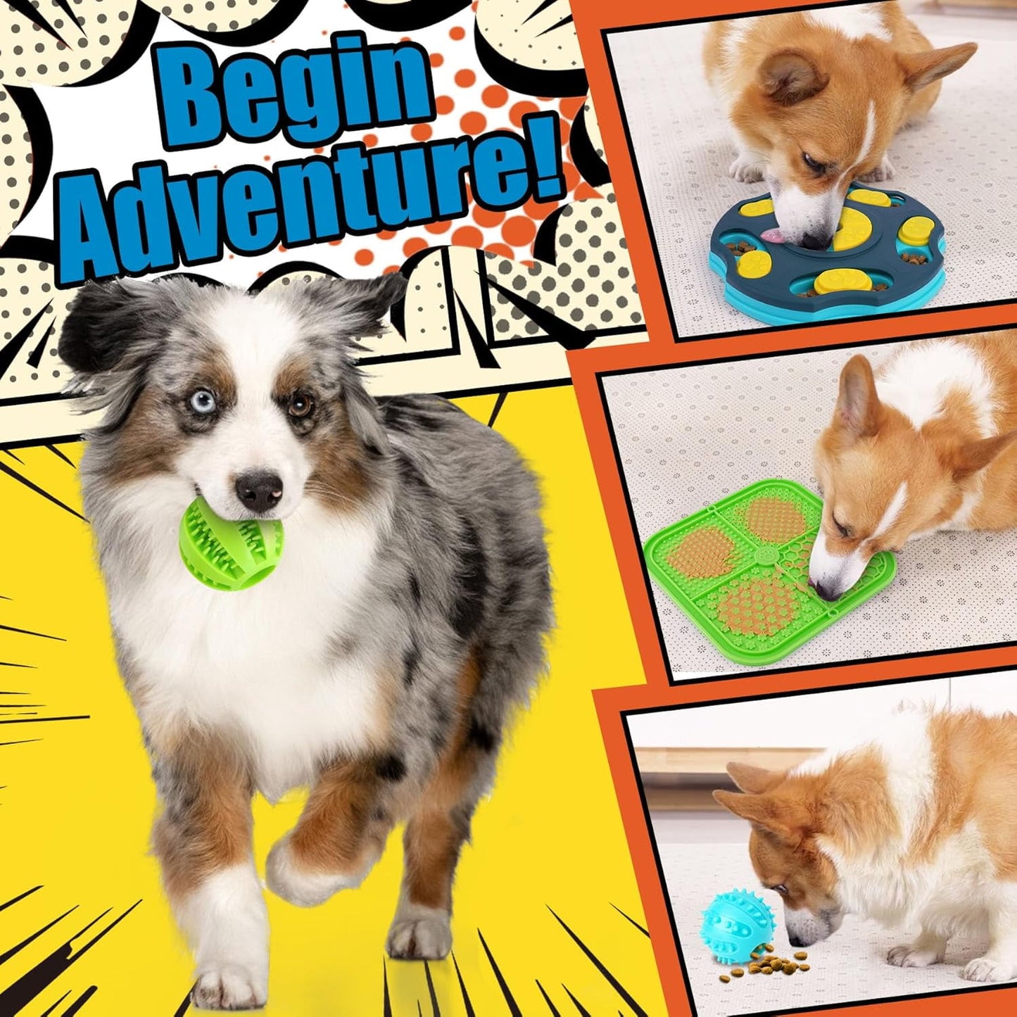 Interactive Dog Enrichment Toys 9 Pack