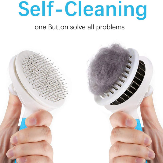 Cat Grooming Brush, Self Cleaning Cat Brush.